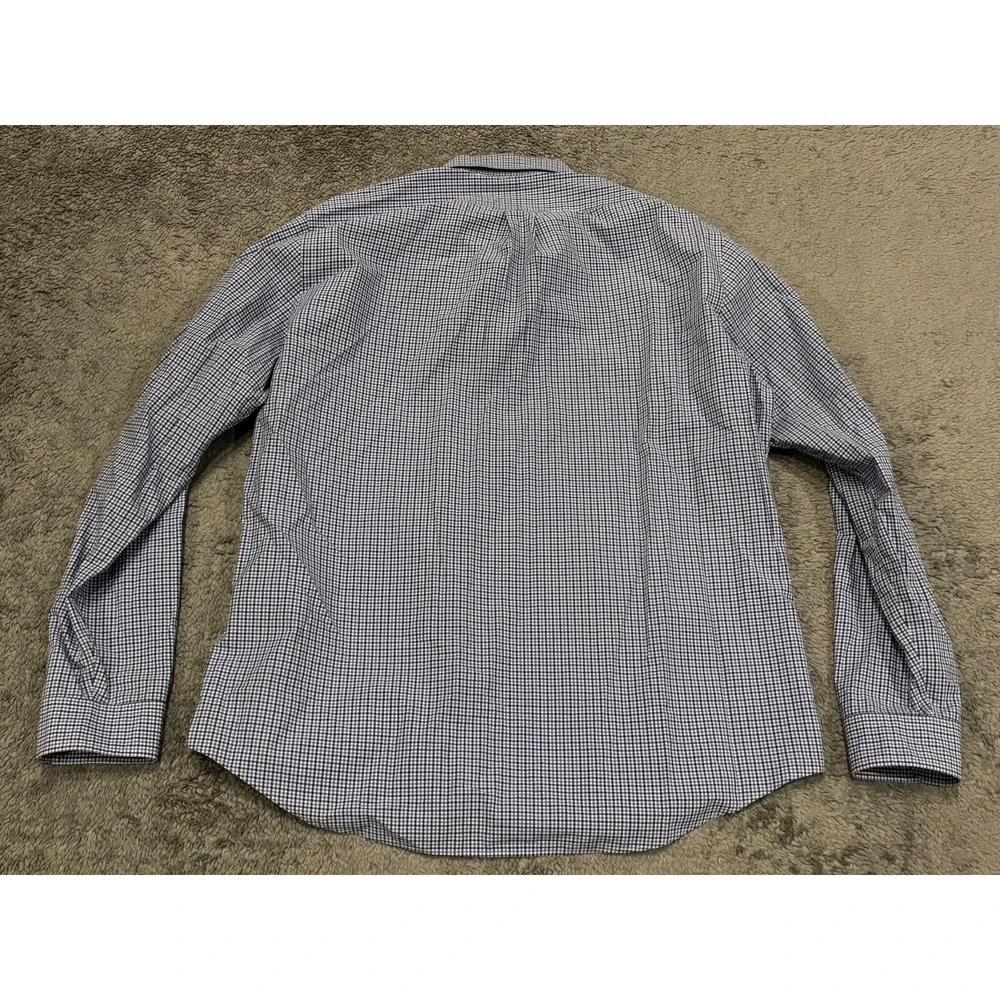 Ralph Lauren Shirt Mens XL Blue Plaid Long Sleeve Button Down Preppy Polo